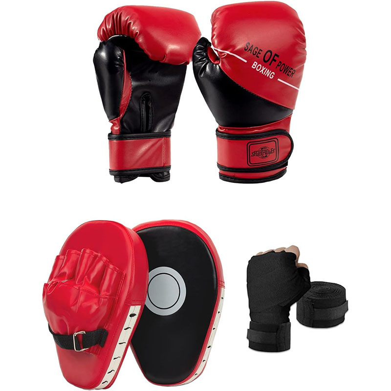 Boxing Glove Set - مجموعة قفازات الملاكمة 3 في 1