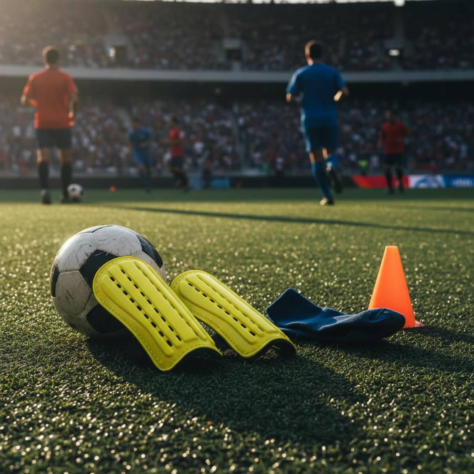 واقيات ساق لكرة القدم مع أشرطة - مراجعة Sports Equipment For Training وسعره