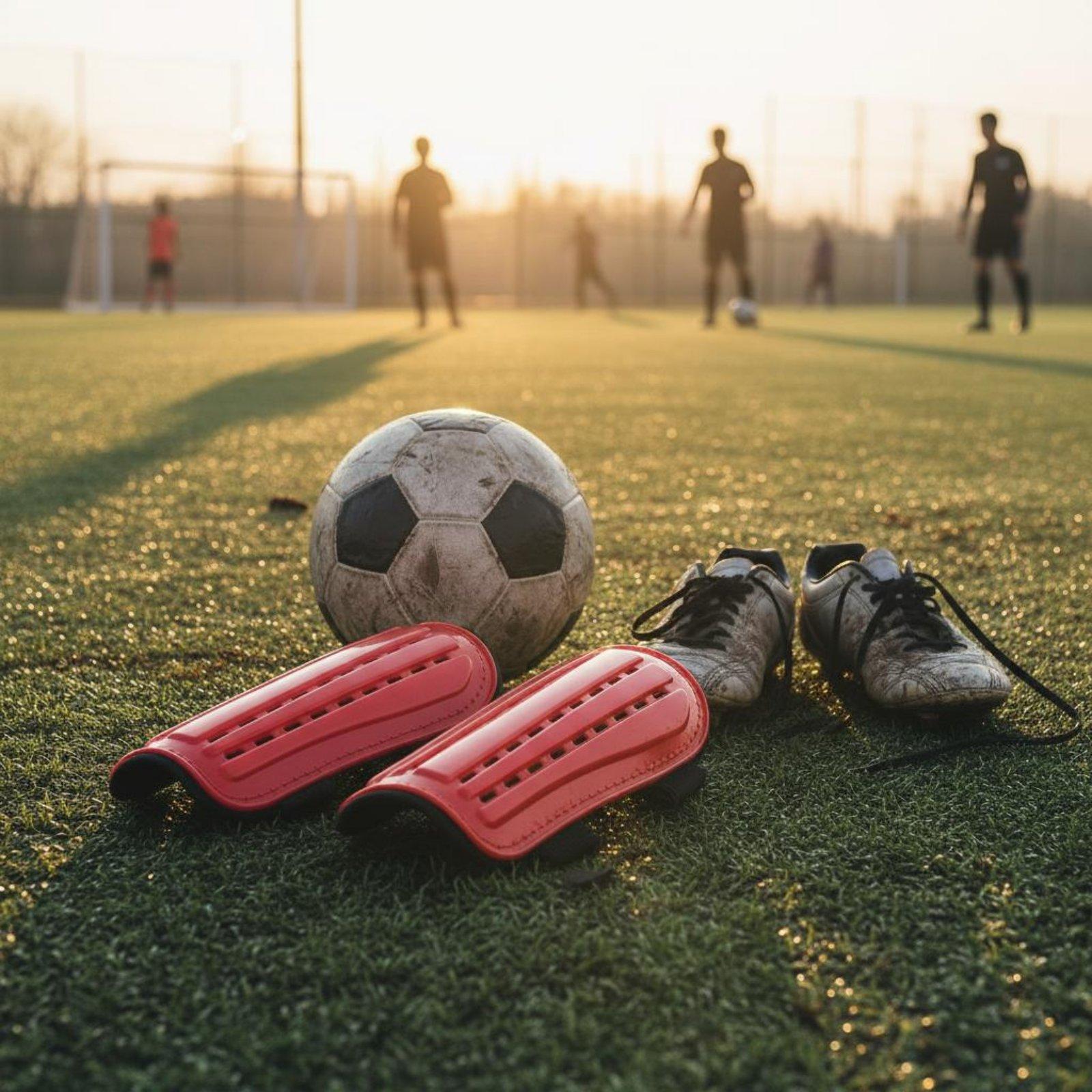واقيات ساق لكرة القدم مع أشرطة - مراجعة Sports Equipment For Training وسعره