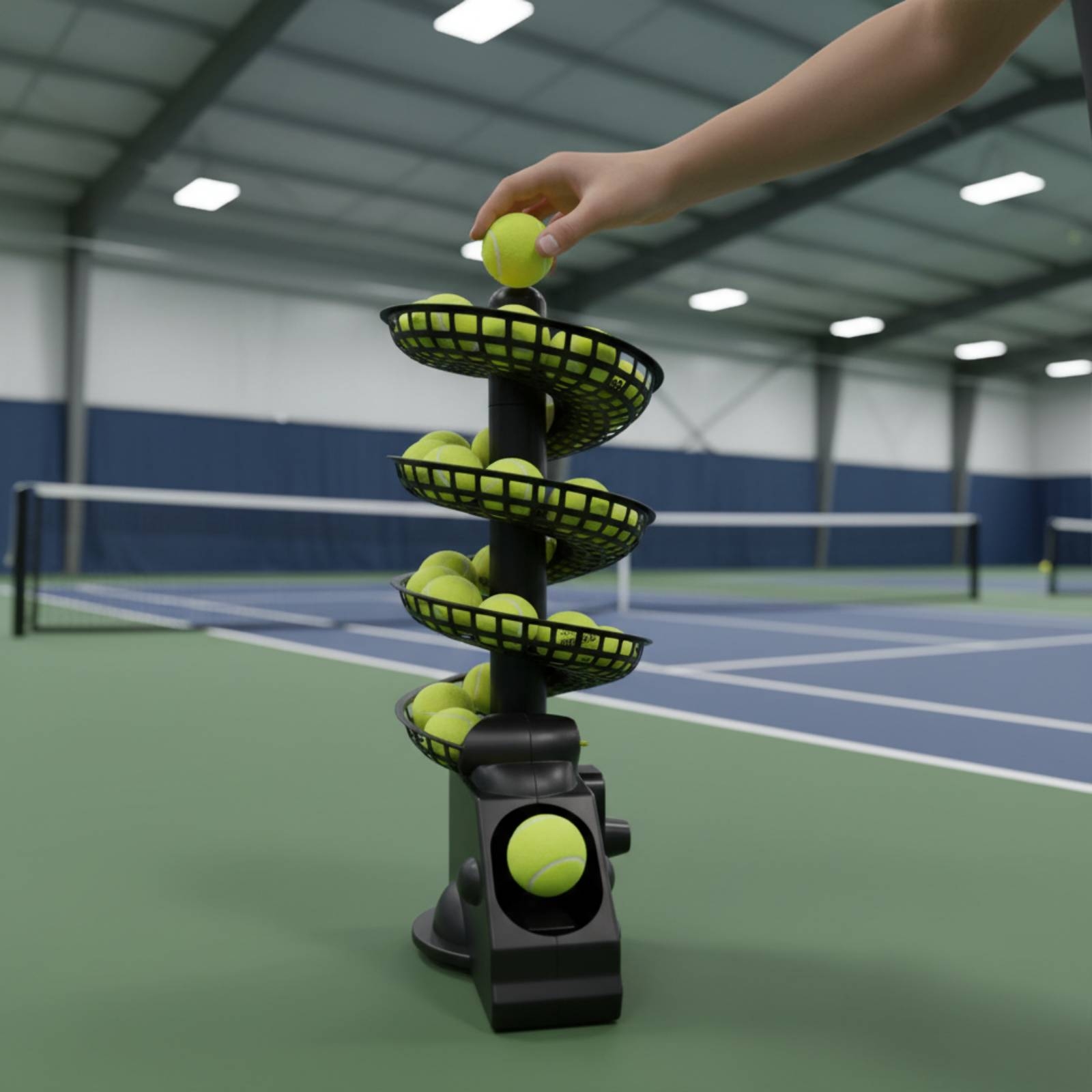 آلة كرة التنس المحمولة متعددة  - مراجعة Sports Equipment For Training وسعره