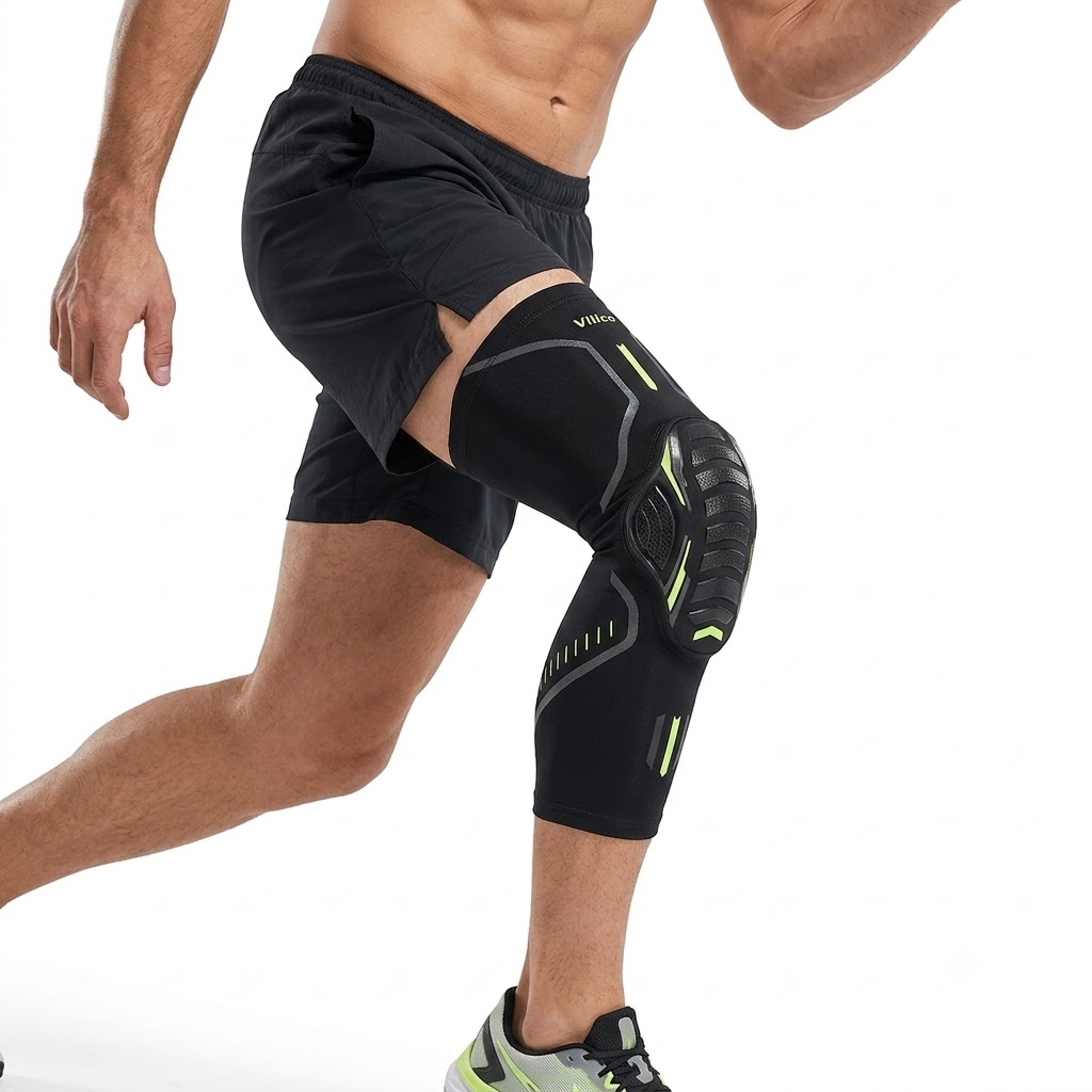 واقي ركبة مضغوط مرن مع نوابض ل - مراجعة Volleyball Knee Pad وسعره